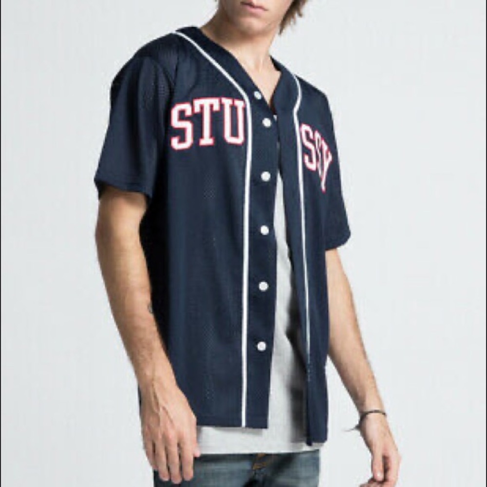 SOLD Stussy baseball jersey